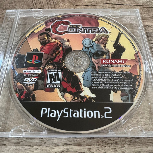 Neo Contra (Sony PlayStation 2 PS2 2004) DISC ONLY Beautiful Condition!