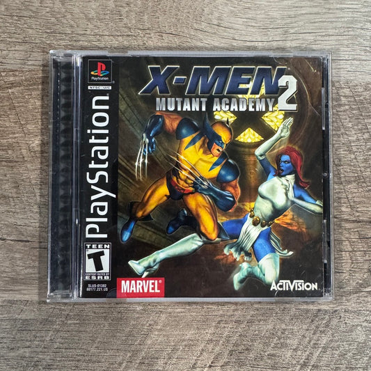 X-Men Mutant Academy 2 (Sony PlayStation, PS1 2001) CIB W/ Reg Card & CLEAN!