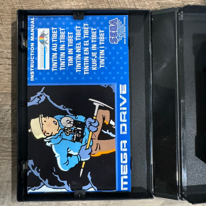 TinTin In Tibet (Sega Mega Drive, 1996) CIB & CLEAN Case, Manual & Cart!