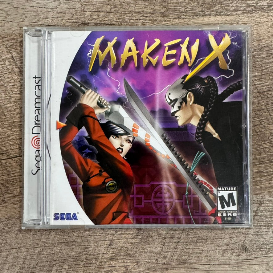 Maken X (Sega Dreamcast, 2000) CIB & Near Mint Condition! Very Clean!