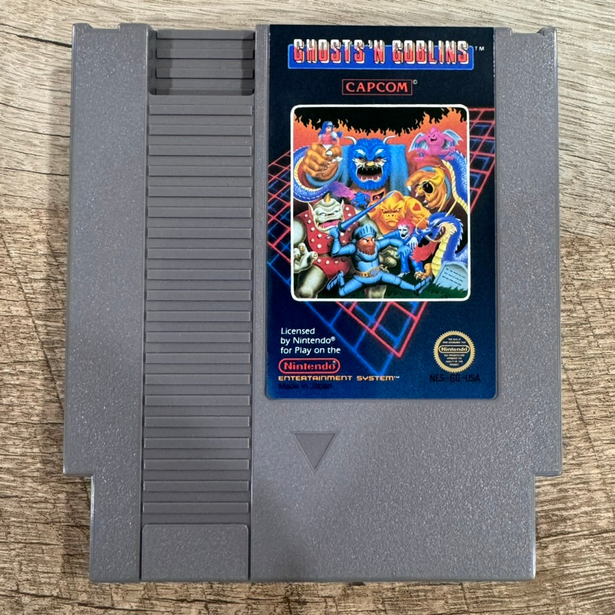 Ghosts And Goblins NES Cib Great Condition See Photos