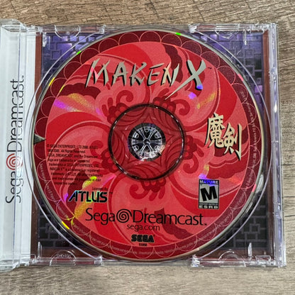 Maken X (Sega Dreamcast, 2000) CIB & Near Mint Condition! Very Clean!