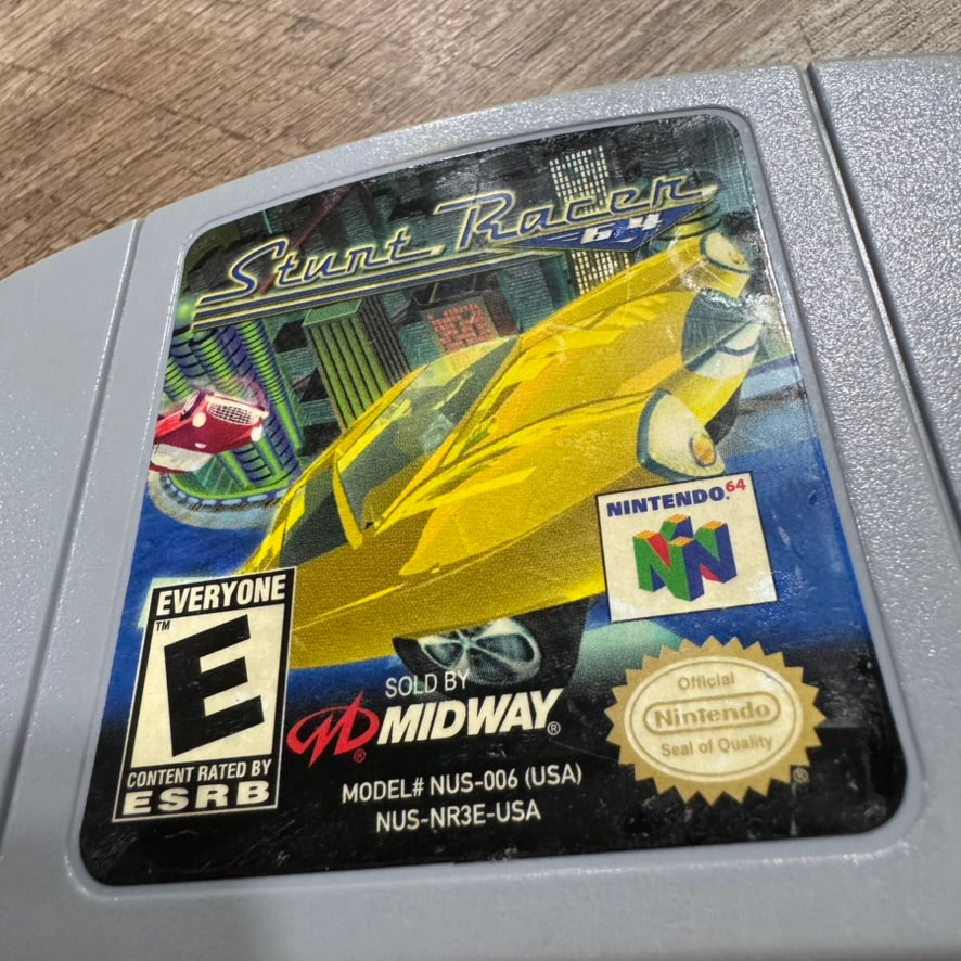 Stunt Racer 64 (Nintendo 64, N64 2000) RARE & Nice Cart W/ Clean Pins!🔥Tested🔥