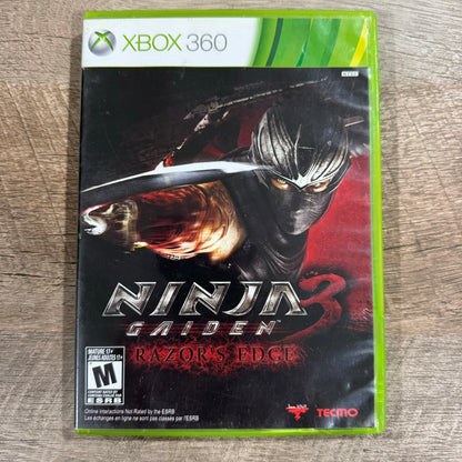 Ninja Gaiden 3: Razors Edge (Microsoft Xbox 360, 2013) NICE CIB W/ Crisp Manual!