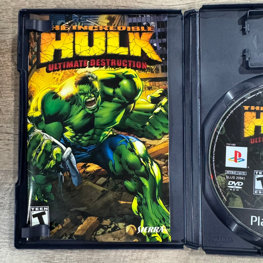 Incredible Hulk: Ultimate Destruction (Sony PlayStation 2, PS2 2005) CIB & NM+