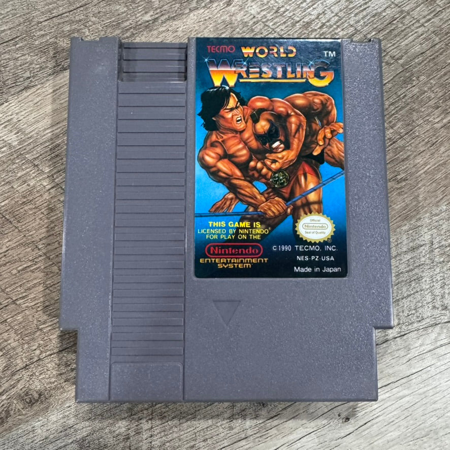 Tecmo World Wrestling (Nintendo NES, 1990) W/ Box Still In Plastic & Minty Cart!