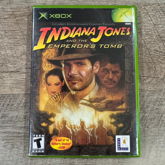 Indiana Jones and the Emperor's Tomb (Microsoft Xbox, 2003) Complete CIB Tested