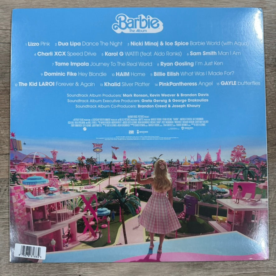 New BARBIE THE ALBUM Embossed Sky Blue Color First Press Vinyl LP Movie Sealed