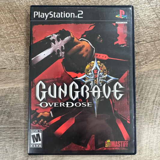 Gungrave: Overdose (Sony PlayStation 2, PS2 2004) CIB W/ Case, Disc, Manual+🔥