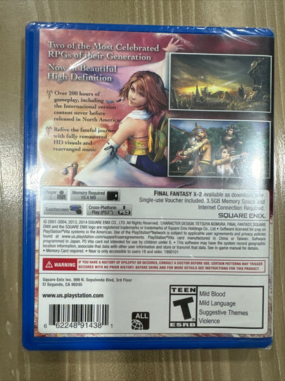 Final Fantasy X/X-2 HD Remaster (Sony PlayStation Vita, 2014) BRAND NEW SEALED