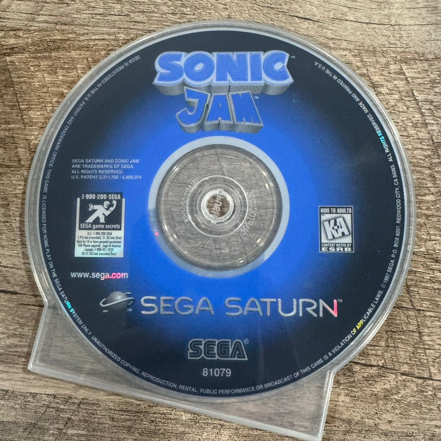 Sonic Jam (Sega Saturn, 1997) CLEAN Disc Only! Tested & Working!