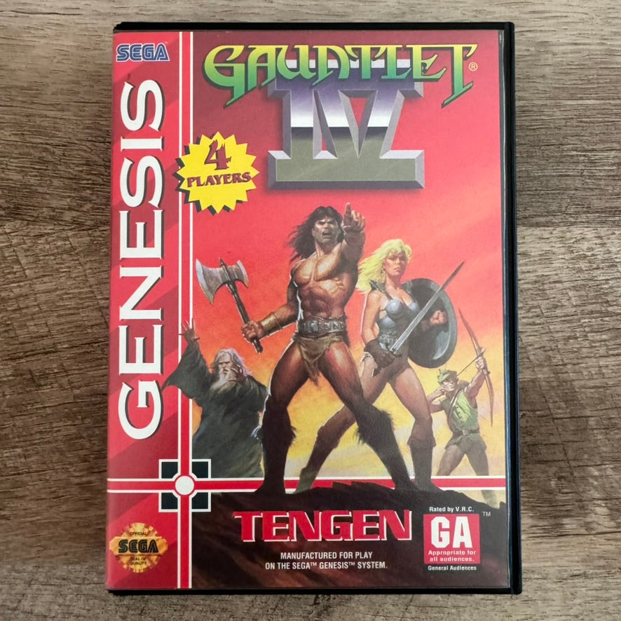 Gauntlet IV (Sega Genesis, 1993) Complete W/Case, Manual & Cart🔥NICE CIB!🔥