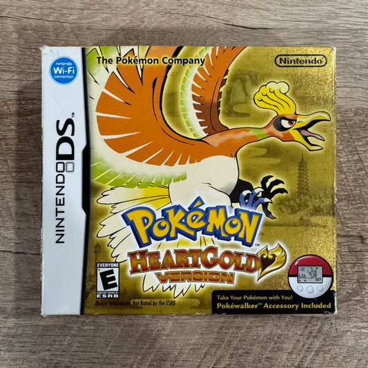 Pokemon HeartGold Version (Nintendo DS, 2010) NICE BOX & CART/Case No Walker!