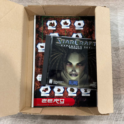 StarCraft: Brood War Expansion Set (Blizzard, PC 1998) 🔥 Clean BIG BOX 📦