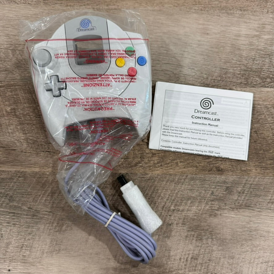 🌀Official Sega Dreamcast Controller - European - Brand New In Box! BLUE SWIRL🌀