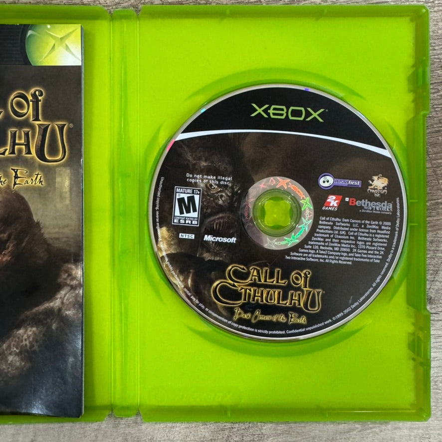 Call of Cthulhu: Dark Corners (Microsoft Xbox, 2005) CIB W/ CLEAN Manual & Disc!