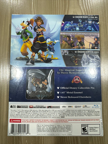 Kingdom Hearts HD 2.5 ReMIX -- Limited Edition (Sony PlayStation 3, 2014) SEALED