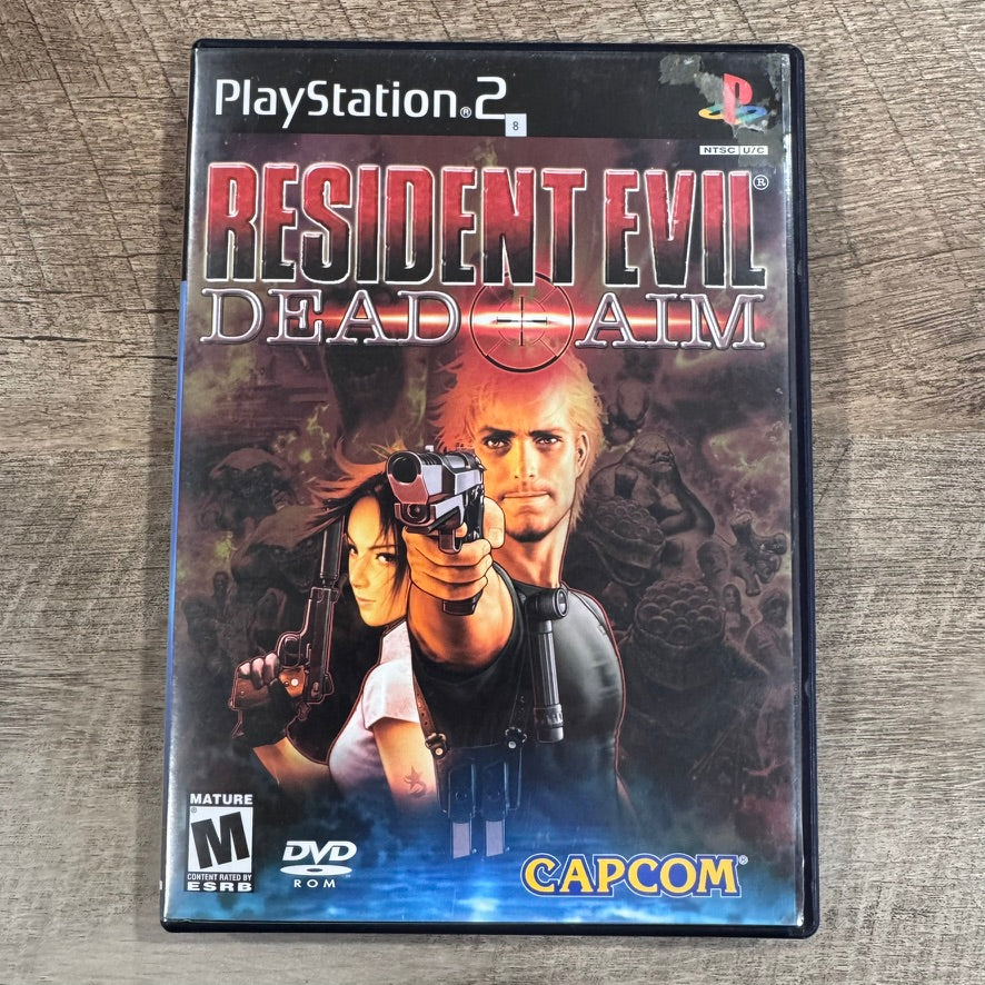 Resident Evil: Dead Aim (Sony PlayStation 2, PS2 2003) CIB W/ Minty Manual!