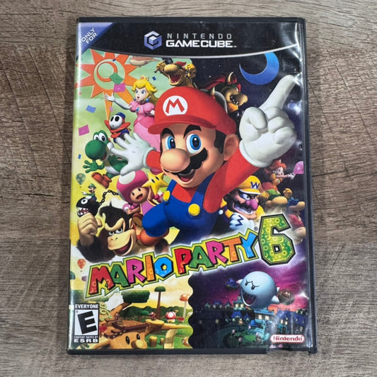 Mario Party 6 (Nintendo GameCube, 2004) Complete W/ Manual & MINTY Disc!