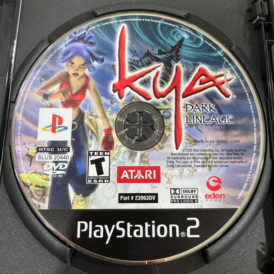 Kya: Dark Lineage (Sony PlayStation 2, PS2 2003) CIB W/ CLEAN Manual & Cart!