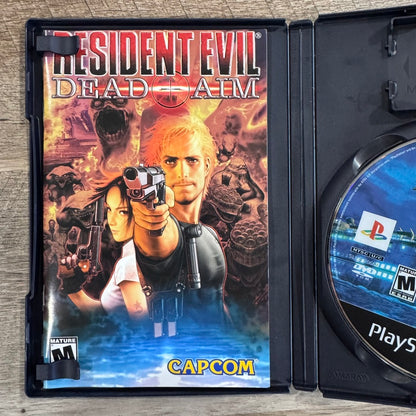 Resident Evil: Dead Aim (Sony PlayStation 2, PS2 2003) CIB W/ Minty Manual!