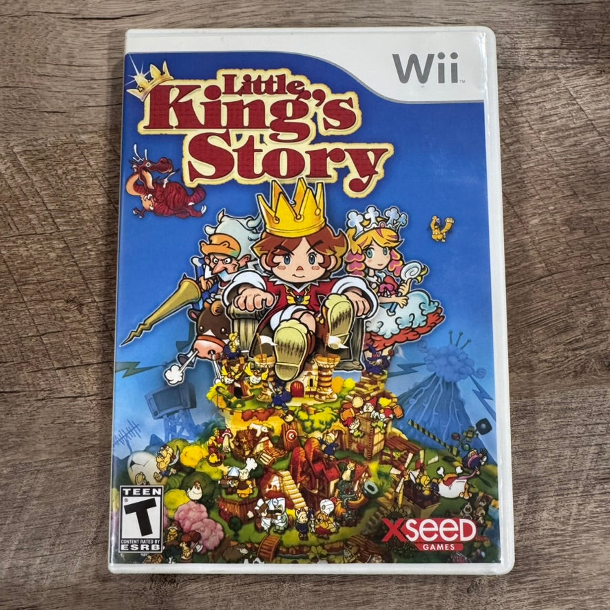 Little King's Story (Nintendo Wii, 2009) CIB W/ VERY CLEAN Manual & Disc!