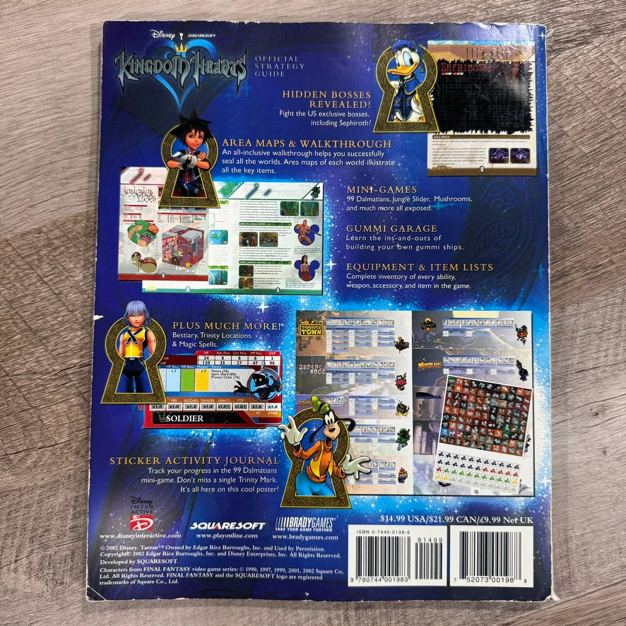 Kingdom Hearts Official Strategy Guide Signature Series No Stickers READ