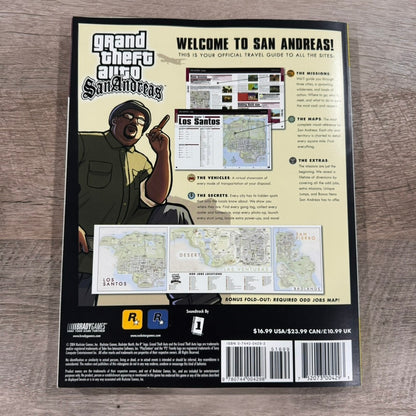 Grand Theft Auto: San Andreas PS2 Official Strategy Guide 2004 Near Mint!