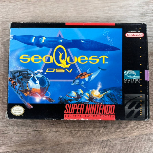 Sea Quest DSV (Super Nintendo, SNES 1994) CIB Clean Copy W/ Some Quirks! Sweet!