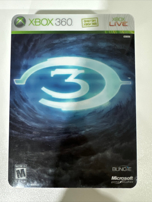 Halo 3 - Limited Edition (Microsoft Xbox 360, 2007) CIB COMPLETE STEELBOOK