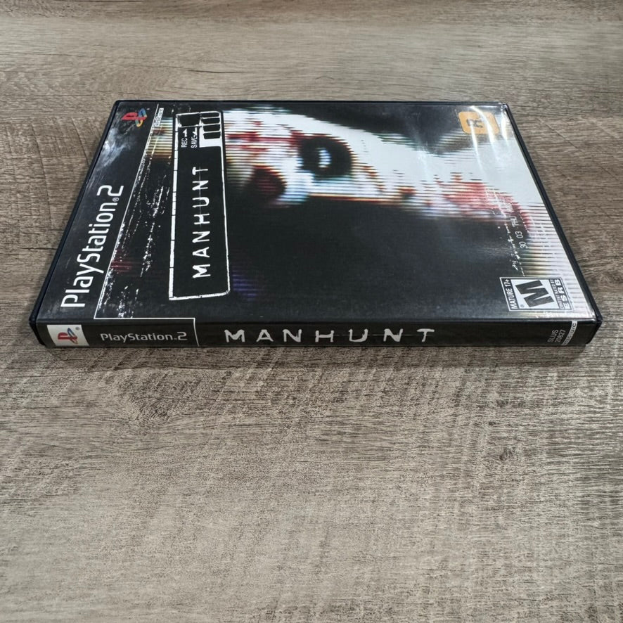 Manhunt (Sony PlayStation 2, PS2 2003) CIB W/ Disc, Manual & Case!