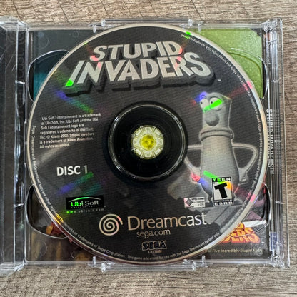 Stupid Invaders (Sega Dreamcast, 2001) CIB W/ Near Mint Discs, Manual & OG Case!