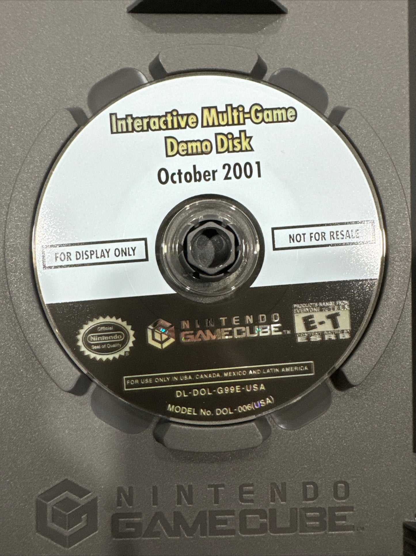 Interactive Multi-Game Demo Disk October 2001 (Nintendo GameCube, 2001) CLEAN