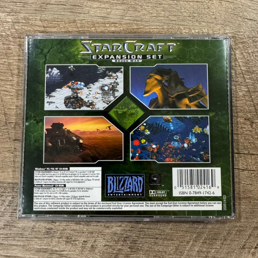 StarCraft: Brood War Expansion Set (Blizzard, PC 1998) 🔥 Clean BIG BOX 📦