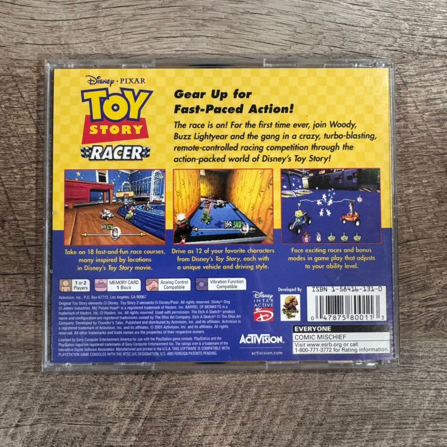 Toy Story Racer (Sony PlayStation 1, 2001 PS1) CIB W/ Registration Card & CLEAN!