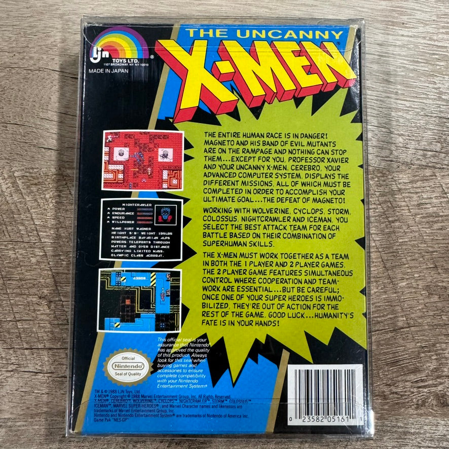 The Uncanny X-Men (Nintendo NES, 1989) CIB, Authentic & Tested🔥Beautiful Copy🔥