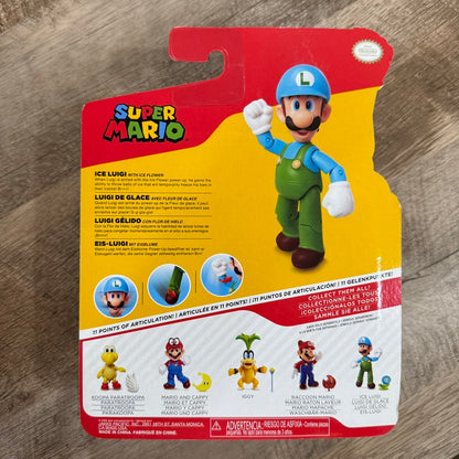 World of Nintendo Super Mario - Ice Luigi With Ice Flower Jakks Pacific Sealed!