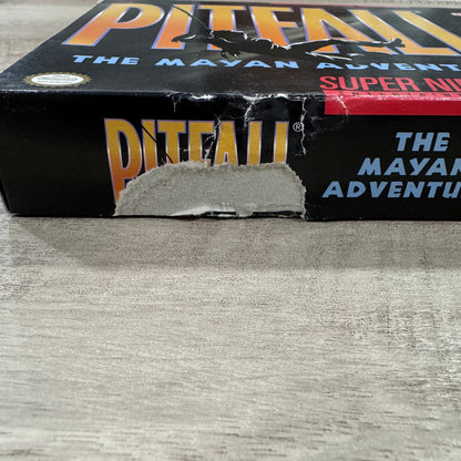 Pitfall The Mayan Adventure (Super Nintendo, SNES 1994) Box & Game Cart Only!