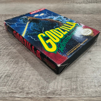 Godzilla: Monster of Monsters (Nintendo, NES 1989)🔥W/ CLEAN Box & Cart!🔥