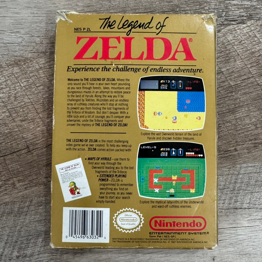 Legend of Zelda Nintendo NES Complete CIB Box Manual Game Oval Seal Rare 1989 🔥