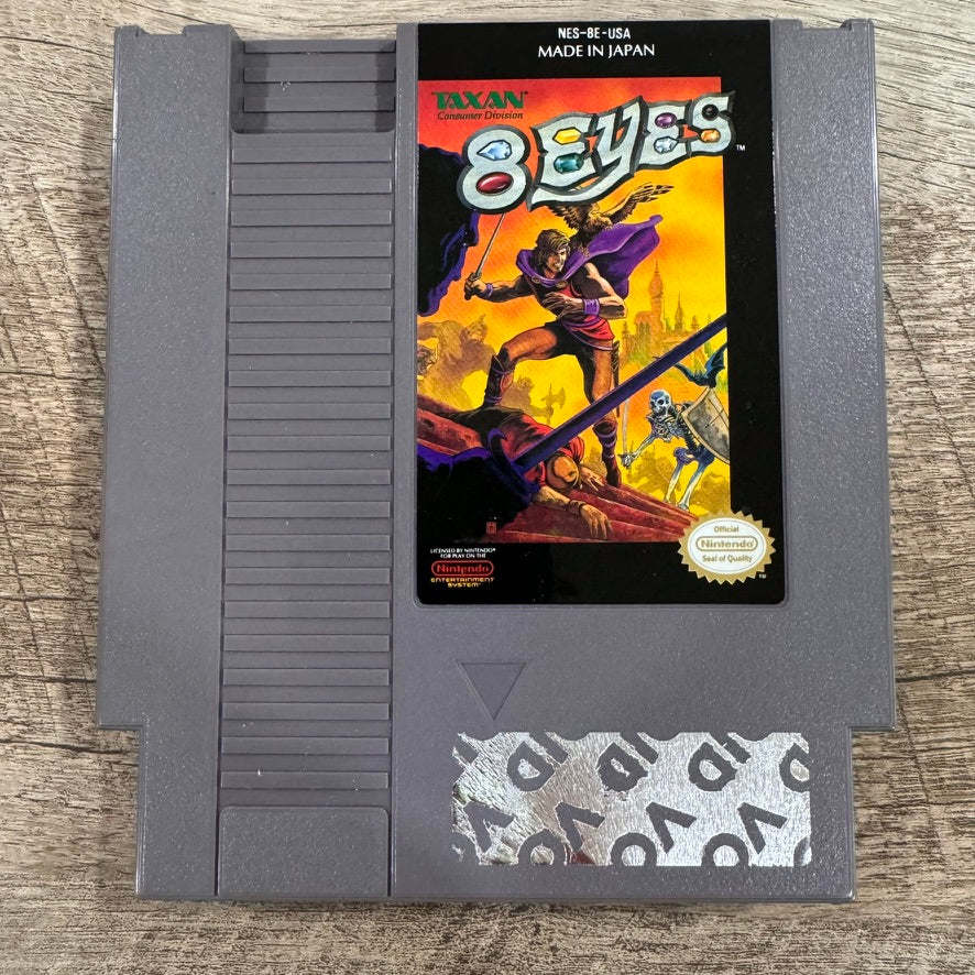 8 Eyes (Nintendo, NES 1989) Nice Authentic CIB Copy W/ Box, Manual & Cart!