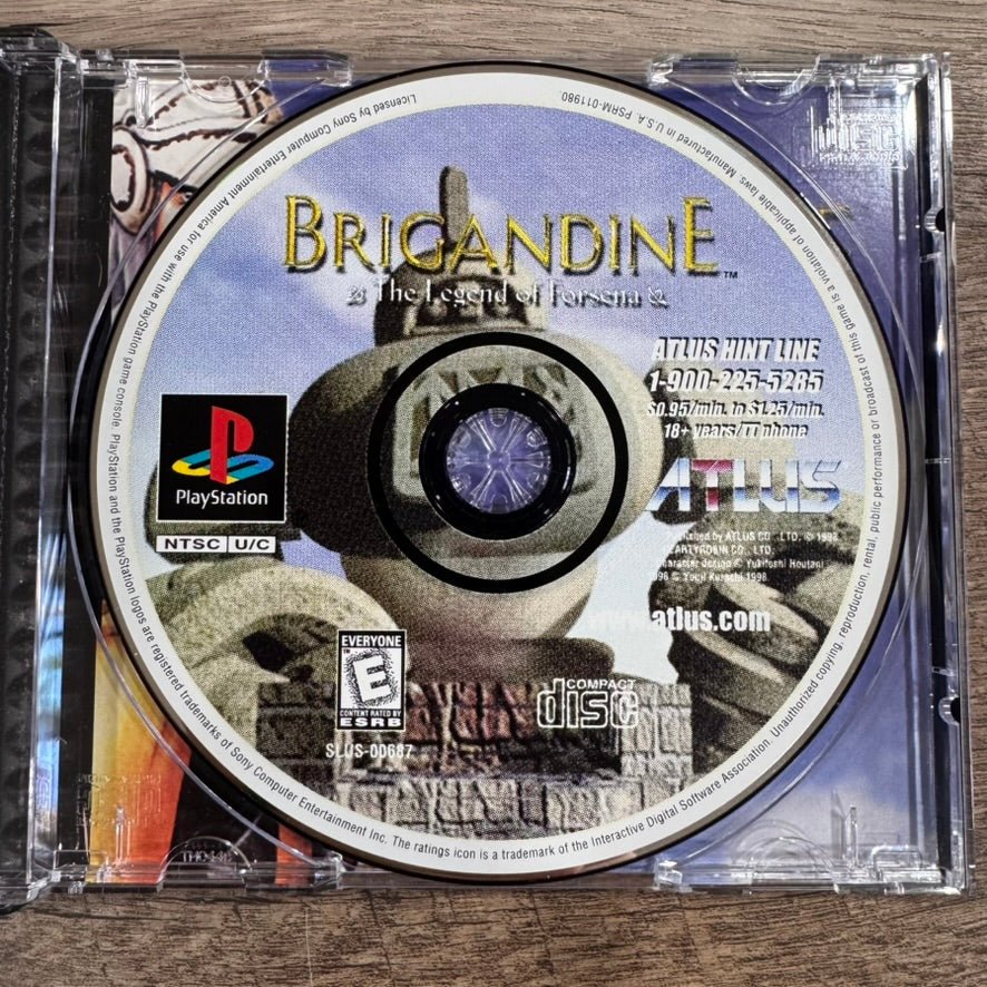 Brigandine: The Legend of Forsena (PlayStation 1, PS1 1999) W/ Minty Manual!