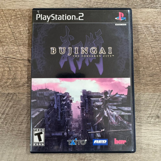 Bujingai: The Forsaken City (Sony PlayStation 2, PS2 2004) Clean Disc & Case/Art