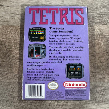 Tetris (Nintendo Entertainment System, NES 1989) Complete In Box VGC!