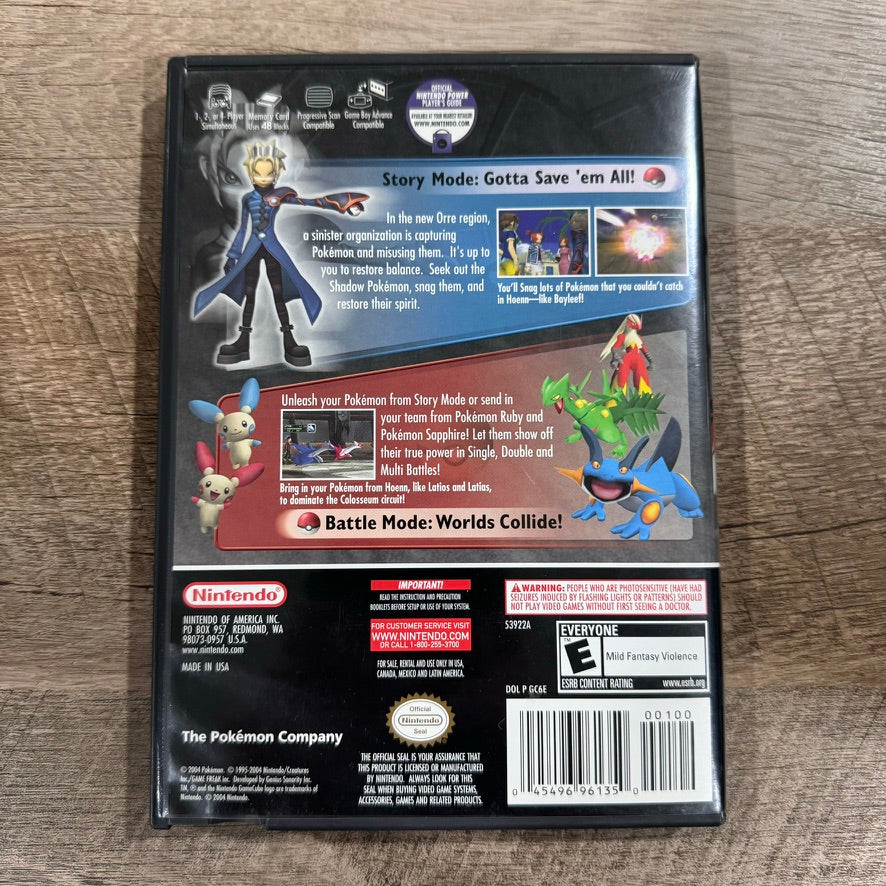 Pokemon Colosseum (Nintendo GameCube, 2004) CIB & VGC! Crispy Disc & All Inserts