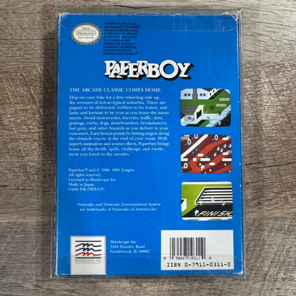 Paperboy (Nintendo Entertainment System, NES 1988) CIB W/ CLEAN Cart & Manual!