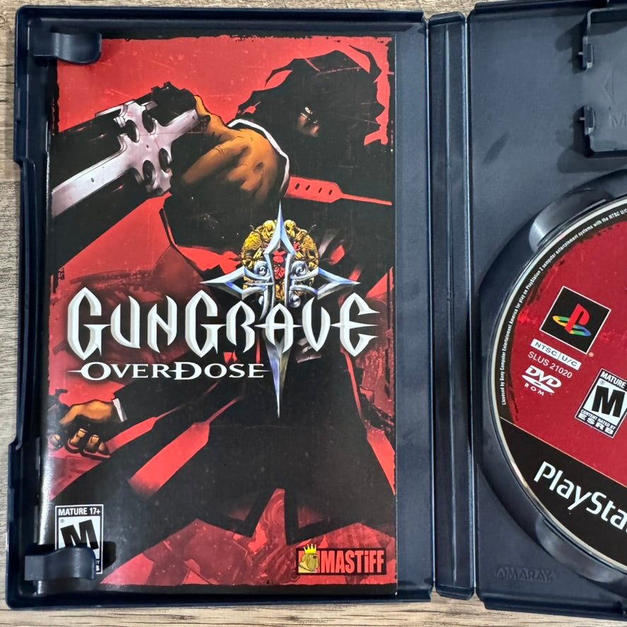 Gungrave: Overdose (Sony PlayStation 2, PS2 2004) CIB W/ Case, Disc, Manual+🔥