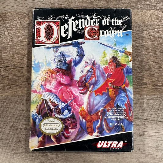 Defender Of The Crown (Nintendo, NES 1985) W/ Nice Box & CLEAN Cart!