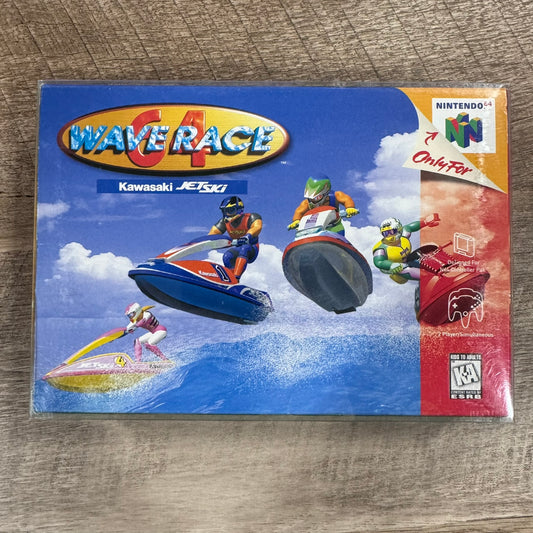 Wave Race 64 (Nintendo 64, N64 1996) CIB & Crispy Clean W/ Manual, Cont. Sheet++