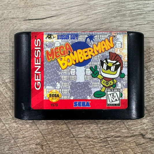 Mega Bomberman (Sega Genesis, 1994) Cart Only & Very Clean! 🔥Feels Fresh🔥